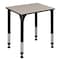 Regency Rectangle School Desks, 18 D X 23-34 H, 26 W X Wood, Metal, Maple RSD18526PL - alternate 1